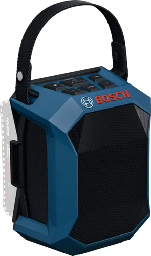 Bosch blauer GPB 18V-1C Akku-Lautsprecher | inkl. Tragegriff | ohne Akku und Ladegerät - 06014a7000