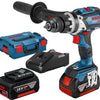Bosch Blue GSB 18V-110 C Professional | Akku-Schlagbohrschrauber | 2x 18V 5,0Ah Li-Ion in L-Boxx - 06019g030d