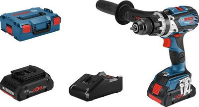 Bosch Blue GSB 18V-110 C Professional | Akku-Schlagbohrschrauber | 2x 18V Procore 4,0Ah Li-Ion in L-Boxx - 06019g030b