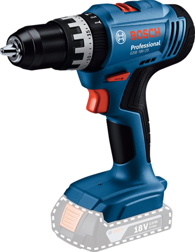 Bosch Professional GSB 18V-25 Akku-Schlagbohrschrauber 18V Grundkörper – 06019K9300