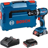 Bosch blauer Akku-Schraub- und Schlagbohrschrauber GSB 18V-45 | 2 x 2,0 Ah Akku + Ladegerät | in L-Boxx - 06019k3303 - afbeelding 1