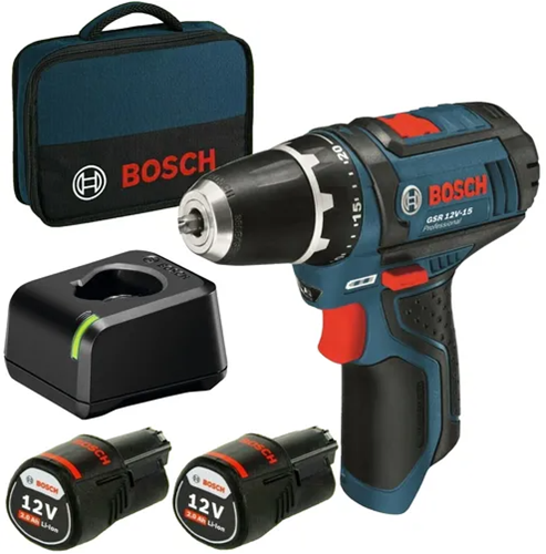 Bosch Akku-Bohrschrauber GSR12V-15 2,0Ah