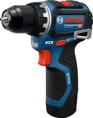 Bosch Blue GSR 12V-32 Akku-Bohrschrauber | 2x GBA 12v 2,0 Ah und Ladegerät gal 12v-20 - 06019n7002