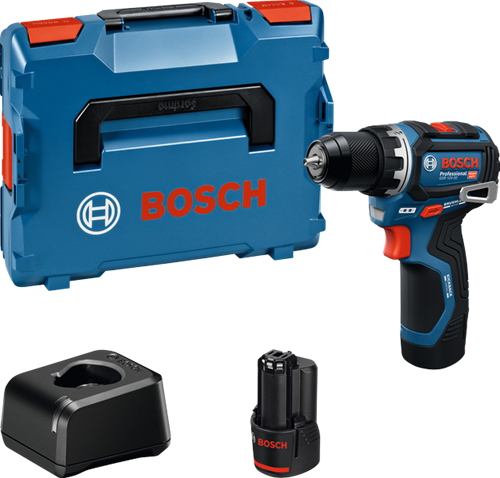 Bosch Blue GSR 12V-32 Akku-Bohrschrauber | 2x GBA 12v 2,0 Ah und Ladegerät gal 12v-20 - 06019n7002