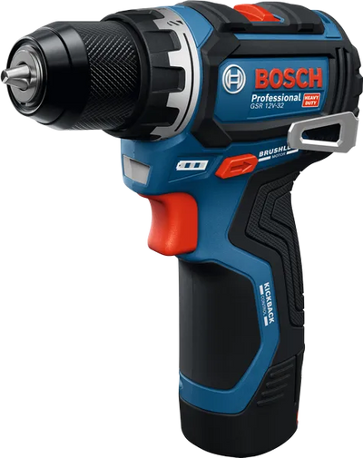 Bosch Blue GSR 12V-32 Akku-Bohrschrauber | 2x GBA 12v 2,0 Ah und Ladegerät gal 12v-20 - 06019n7003