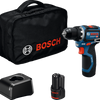 Bosch Blue GSR 12V-32 Akku-Bohrschrauber | 2x GBA 12v 2,0 Ah und Ladegerät gal 12v-20 - 06019n7003