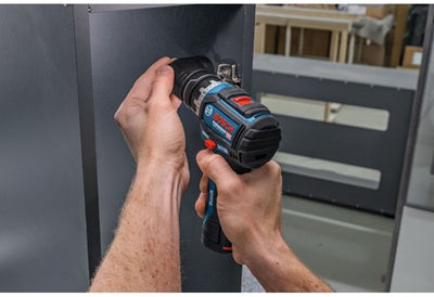 Bosch Blue GSR 12 V-32 FC Profi-Akku-Bohrschrauber – Flexiclick | 2 x 2,0 Ah-Batterien | + Anhänge - 06019n7101