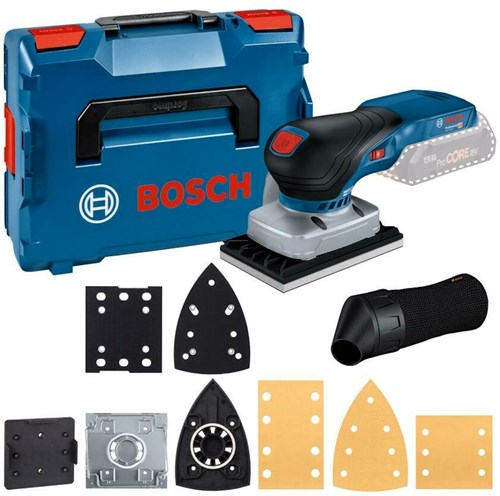 Bosch blau gss 18v-13 | Akku-Exzenterschleifer | 18v | ohne Akkus und Ladegerät | inkl. Zubehör | in L-Boxx - 06019l0101