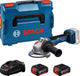 Bosch Blue GWS 18V-11 Akku-Winkelschleifer | inklusive 2x GBA 18V 5,0 Ah gal 1880 CV Ladegerät – 06019n4103