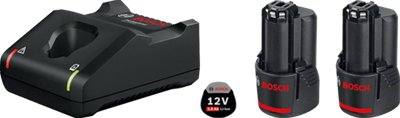 Bosch Prof. Startset 12V 2 Accus 2,0 Ah und Ladegerät