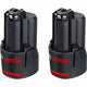 Bosch blauer Doppelpack 12 V 3,0 Ah – 1600a00x7d