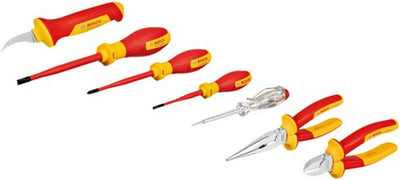Bosch blauer VDE-Handwerkzeugsatz sortiert | 7-teilig | professionell - 1600a02ng3