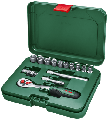 Bosch grün 1 4 Ratschensatz 14-teilig – 1600a02by0