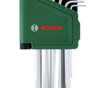 Bosch grüner Innensechskantschlüsselsatz | lange Version | 9-teilig - 1600a032v1