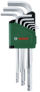 Bosch grüner Innensechskantschlüsselsatz | lange Version | 9-teilig - 1600a032v1