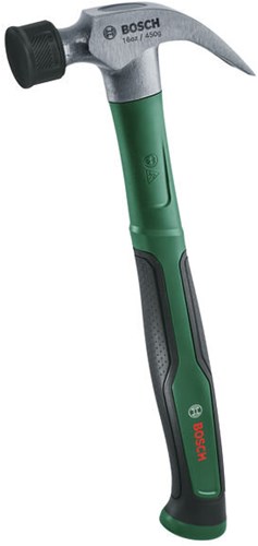 Bosch grüner Klauenhammer mit weichem Stoßfänger | 450g 16oz - 1600a034gk