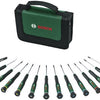 Bosch grüner Präzisions-Schraubendreher-Satz | 15-teilig - 1600a039j4