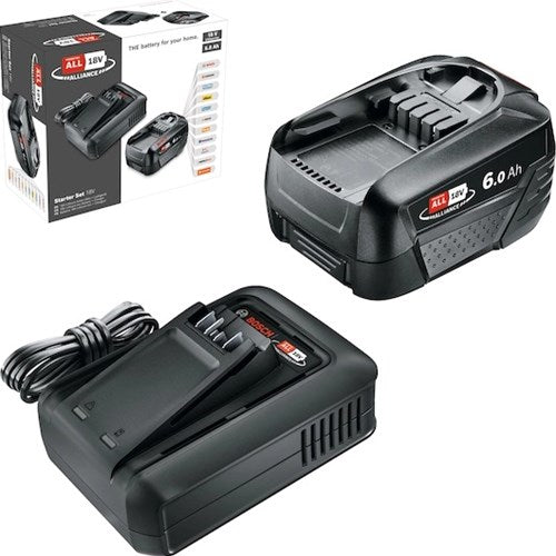 Bosch grünes Starterset 18V 1x 18V 6,0Ah + AL18-44 | 18 V (1 x 6,0 Ah-Akku + Ladegerät) – 1600a032a8