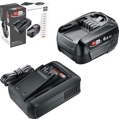 Bosch grünes Starterset 18V 1x 18V 6,0Ah + AL18-44 | 18 V (1 x 6,0 Ah-Akku + Ladegerät) – 1600a032a8