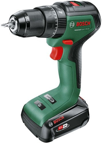 Bosch grün universalimpact 18v-60 | Akku-Schlagbohrschrauber 18V (1x 2,0Ah Akku + Ladegerät) - 06039d7101
