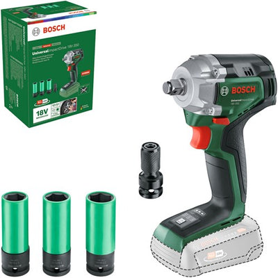 Bosch Home and Garden UniversalImpact Drive 18V-350 0603980305 Akku-Schlagschrauber 350 Nm 18 V, Menge im Lieferumfang enthalten