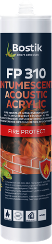 Bostik fp 310 intumeszierendes Akustikacryl | weiß | Kartusche 310 ml - 30614486