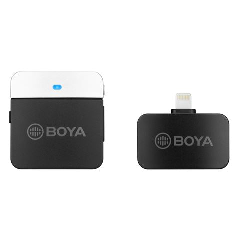 Boya 2,4 GHz Krawattenklammermikrofon, kabellos BY-M1LV-D für iOS