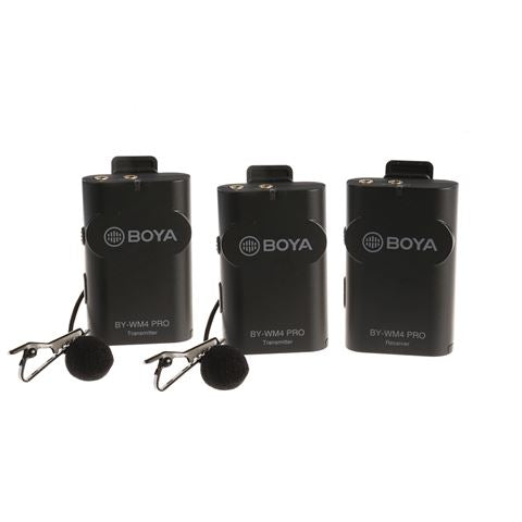 Boya 2,4 GHz Duo Lavalier-Mikrofon Wireless BY-WM4 Pro-K2