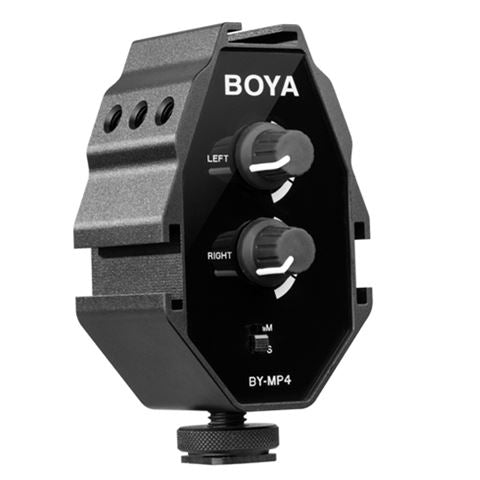 Boya Audio Adapter BY-MP4 für Smartphone, DSLR, Camcorder und PC