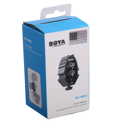 Boya Audio Adapter BY-MP4 für Smartphone, DSLR, Camcorder und PC