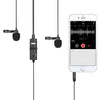 Boya Duo Lavalier-Mikrofon BY-M1DM für Smartphone, DSLR, Camcorder und PC
