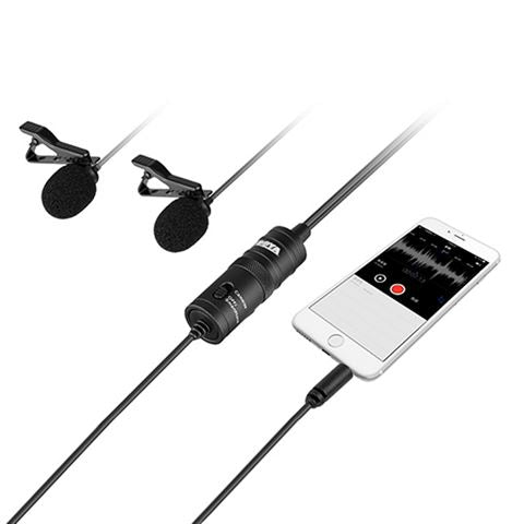 Boya Duo Lavalier-Mikrofon BY-M1DM für Smartphone, DSLR, Camcorder und PC