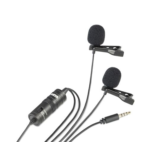 Boya Duo Lavalier-Mikrofon BY-M1DM für Smartphone, DSLR, Camcorder und PC