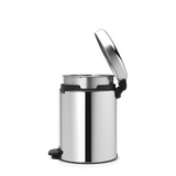 Abi Brabantia Treteimer Newicon 5 Liter Inneneimer aus glänzendem Stahlmetall - afbeelding 3