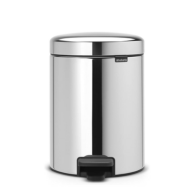 Abi Brabantia Treteimer Newicon 5 Liter glänzender Stahl