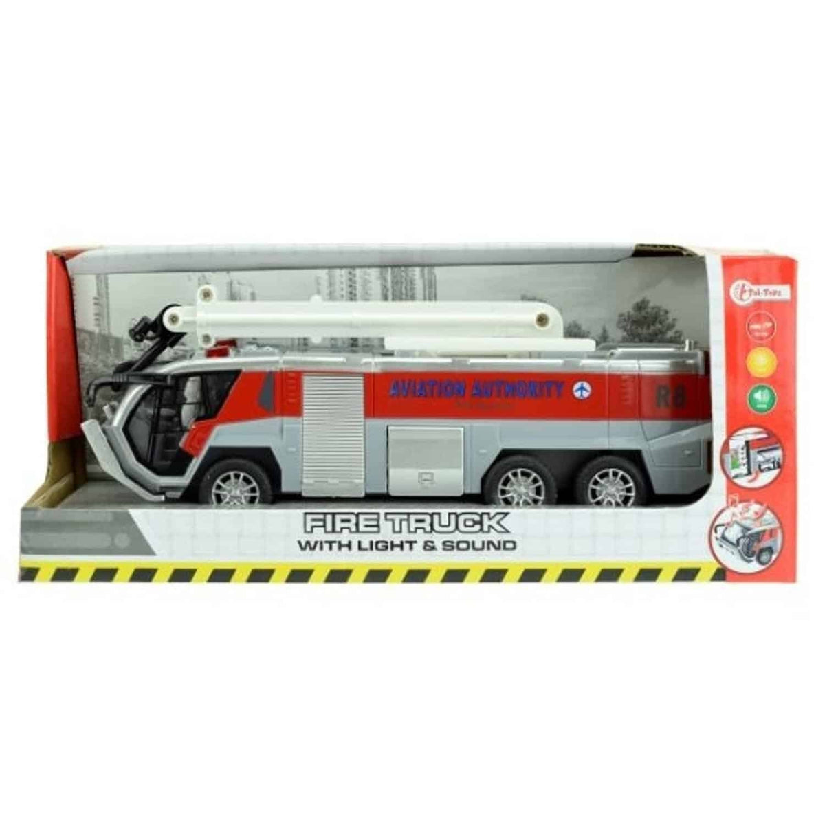 Toi-Toys Feuerwehrauto mit Licht, Klang und Reibungsantrieb