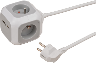 Brennerstuhl alea-power USB-Ladegerät Steckdosenleiste | 4-fach | 1,4m h05vv-f 3g1,5 | fr be - 1150101