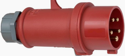 Brennerstuhl Cee-Phasenwendestecker 400 V 16 A | mit 5 Polen | 1081310 - 1081310