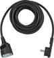 Brennerstuhl Qualitäts-Kunststoff-Verlängerungskabel mit Flachstecker 5 m h05vv-f3g1,5 schwarz – 1168980050