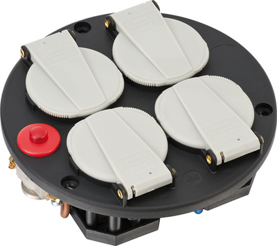 Brennerstuhl Steckdoseneinsatz | 4-fach | ip20 | 230 V 16 A | Thermostat mit Kontrollleuchte fr - 1084