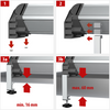 Brennerstuhl Tischklemmen mit Feststellschrauben für Aluminium-Office-Line-Steckdosen - 1990500010