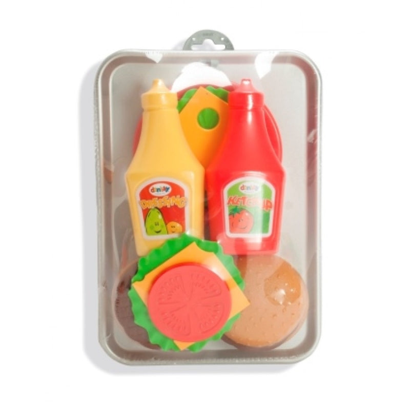 Dantoy Hamburger-Sandwich-Spielset (17-teilig)