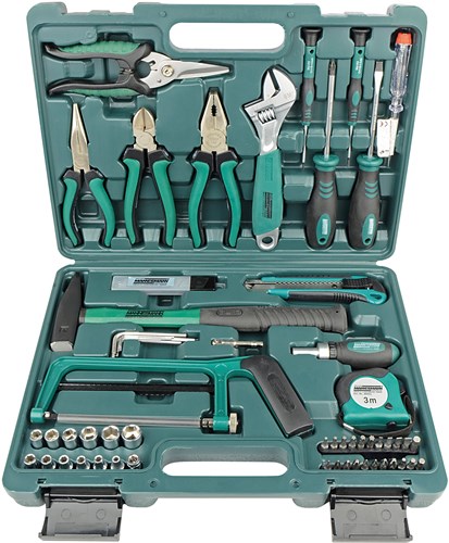 Brüder Mannesmann Werkzeugkoffer 74-teilig (Hobby) - 29074