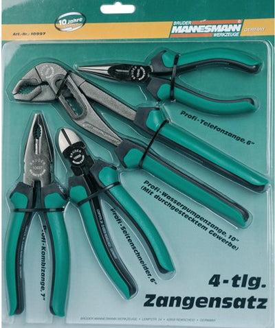 Brüder Mannesmann Bruder Mannesmann Tangenet 4-teiliger Stahl 10997