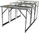 Brüder Mannesmann Bruder Mannesmann 3-teilige Falttische Set Multifunktionales Aluminium