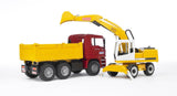 BRUDER MAN TGA Kippwagen mit Liebherr Kraan - afbeelding 2