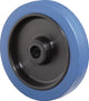 Bs Reserveradrollen | Rad-d. 125 mm Tragkraft 140 kg | Gummiblau | as-d. 15 mm Nabenlänge 50 mm | 1 Stück - b61.125 b61.125