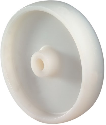 Bs Reserveradrollen | Rad-d. 80 mm Tragkraft 150 kg | Kunststoff weiß | as-d. 12 mm Nabenlänge 40 mm | 1 Stück - a90.081 a90.081