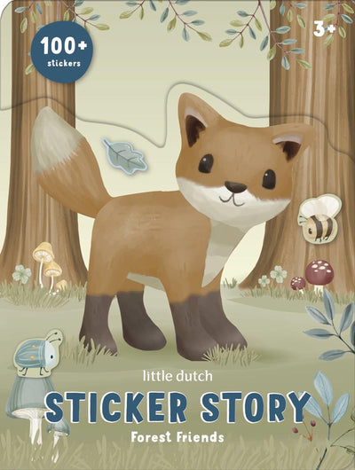 Kleine niederländische Stickerset Forest Freunde