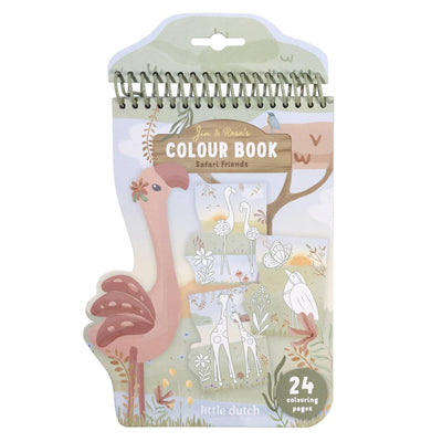 Little Dutch Flamingo-Malbuch – Safari – Geschenktipp-Ferienbuch – kreatives Spielzeug